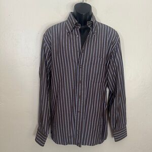 Moda Mario Button Down 17.5" neck EU 44 Made in Italy Gently worn 100% cotton